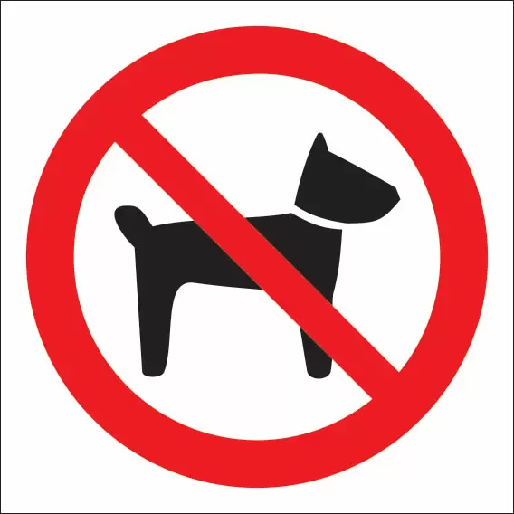 Р14 Запрещается вход (проход) с животными