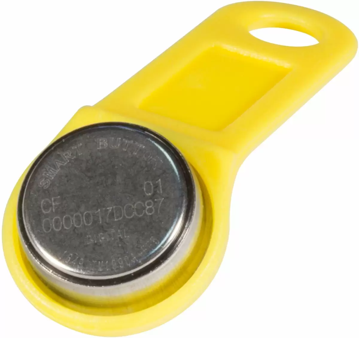 Ключ электронный Touch Memory с держателем DS 1990А-F5 (желтый)