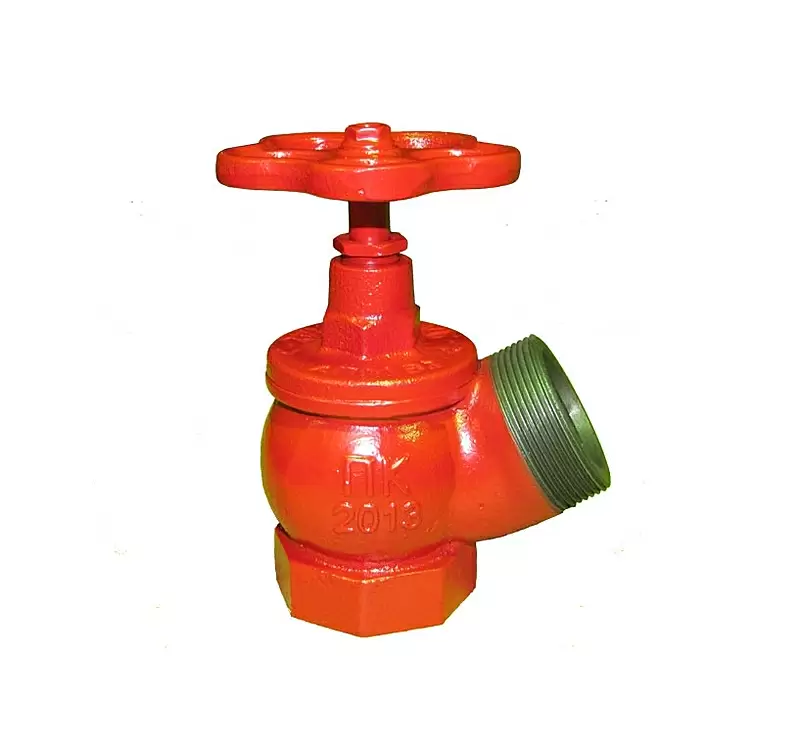 Клапан пожарный угловой (КПК -65; чугунный муфта-цапка)